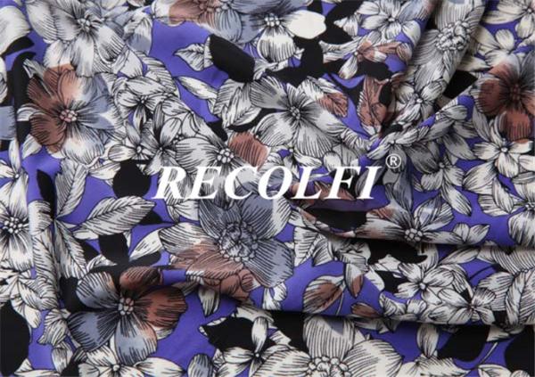 Direct Flower Printing Fabric Spandex Workout Leggings Functional Recycled