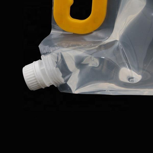 Heat Seal PE Membrane Foldable Clear Spout Beverage Pouch