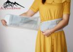 Gray Cross Reinforced Belt Magents Steel Plate Waist Support Belt