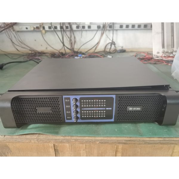 Professional Power Amplifier with 1000 watts x4 Output >65dB Resolution and 20Hz