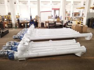China Professional Cement Screw Conveyor 219 With Motor / Horizontal Screw Conveyor factory