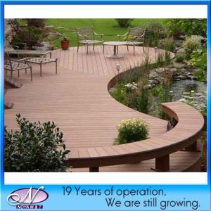 China Wooden Plastic Composite WPC Decking Extrusion Molding Burnished Smooth for Outdoor factory