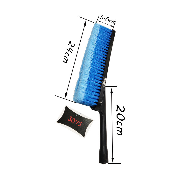 PET Car Cleaning Brushes 24cm Short Handle Microfibre Wheel Brush
