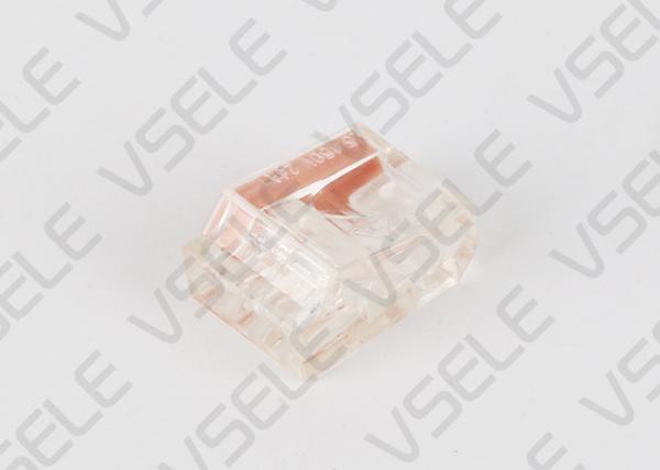 China 2 Port Push In Wire Connectors / Quick Connect Electrical Connectors factory