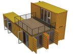 Topshaw Container House Luxury 40ft Prefab Shipping Container Houses with