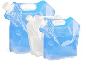 China 5 / 10 Litres Collapsible Plastic Water Container , Folding Water Bag For Mountaineer factory