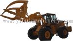 WY978J 12 Ton Forklift Wheel Loader With Log Grapple For Big Diameter Wood Log