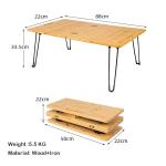 Park Outdoor Picnic Barbecue Bamboo Wooden Board Mdf Small Portable Folding