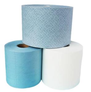 China Industrial Polyester Roll Fabric 60GSM 70 Woodpulp 30 PP Material Durable factory