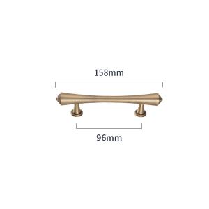 China 128mm Morden Solid Brass T Bar Kitchen Handles Cabinet Pull Handles factory