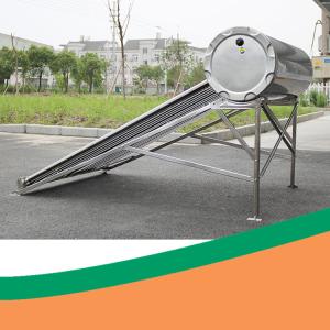China Green Energy 100 Litros Evacuated Tubes Balcony Solar Water Heater 27 Degree factory