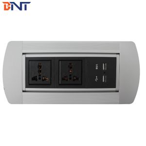 Office Desk Pop Up Power Data Jack With 2*Universal Power / 2* USB Configuration