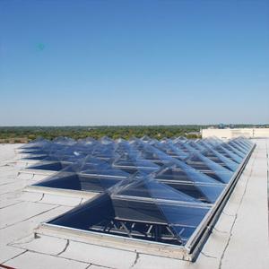 China Pyramid Polycarbonate Plastic Dome Skylight 2.0 - 10.0mm Thickness For Workshop factory
