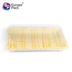 Most popular lower price rectangle takeaway wood grain plastic sushi box