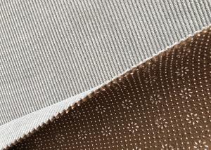 China 150cm 320gsm Sofa Velvet Upholstery Fabric With Plastic Drip factory