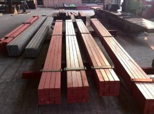 China 50*30 Smooth Surface Leaf Steel Crane Rail / Crane Square Billet Flat Bar factory