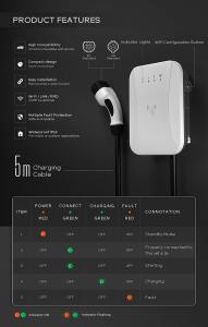China AC Wallbox Wall Mounted Ev Charging Station 22kw Type2 GB/T Christmas factory