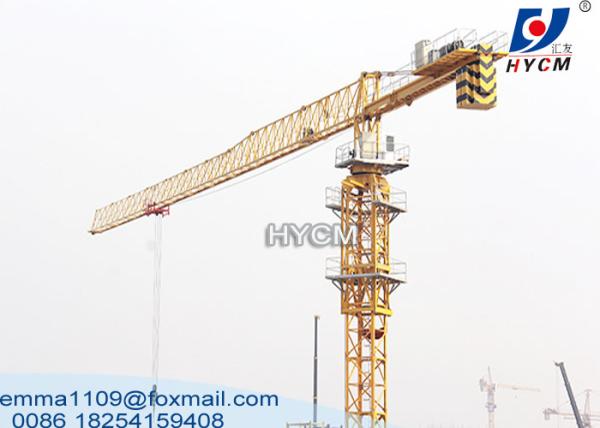 PT6013 Flat Top Tower Crane 60M Jib Hydraulic Climbing Jacking Cage with L46