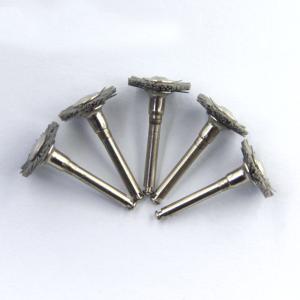China Disposable Prophy Brush Cup Abrasive Fiber Al Oxide Flat Head Wheel Shape Latch factory