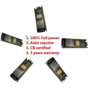 Ultra Thin Power Supply 12V 24V 100W 8.4A 4.3A Switching Black Power Supply