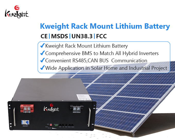 51V 50Ah Lithium Battery Module LiFePO4 Rack Mounted Battery Modular Unit
