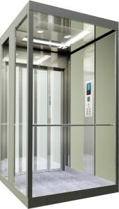 China Cabin Residential Traction Elevator PVC Floor Home Cabin Lift FUJI System factory
