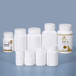 China 100ml Empty Plastic Pill Bottles With Child Safety Cap for Vitamin Capsule Supplement factory