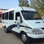 Safe 108HP Manual Gearbox Mini Vans Used 54000KM Mileage With 17 Seats