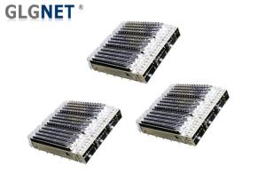 China Copper Alloy QSFP28 SFP+ Cage Mates With Heat Dissipation Holes factory