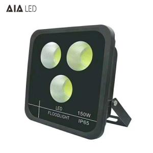 China New aluminum rainproof IP66 led flood light COB 150W LED Floodlight fixture for building wall factory