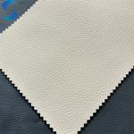 Anti Scratch Beige EPU Faux Leather Eco Litchi Embossed Artificial Leather
