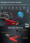 LED Light High Capacity 12v/24v Jump Starter Car Booster for Heavy Duty Battery