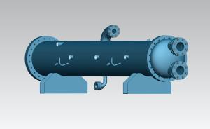 China R410A 3000KW Shell And Tube Condenser For Marine factory