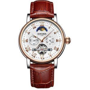 China Fashionable Design Tourbillon Skeleton Watch Automatic Movement factory