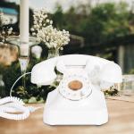 Stylish Wedding Guest Book Phone Rechargeable Power Vintage Phone Recorder For