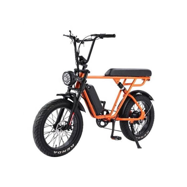Full Suspension Fat Tyre Electric Bicycle 48V 500W 7 Speed Electric Mountain