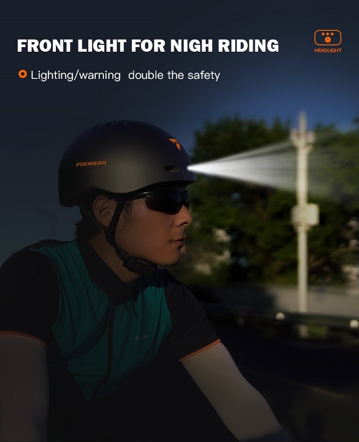 Bicycle Bike Safety Helmet Camera LED Light Up Smart Helmet With Camera