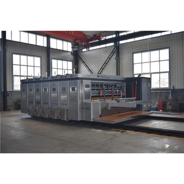 China HD Flexographic Box Printing Machine , Corrugated Rotary Die Cutter factory