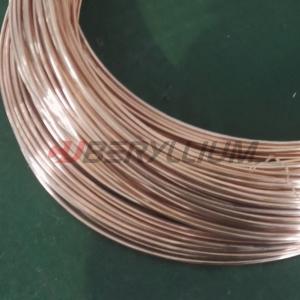 China Qbe2.0 Beryllium Copper Alloy Wire ASTM B197 For Welding Equipment Rolling Mill Parts factory