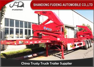 China 40ft 20 Ft Container Trailer , Double Hook Xcmg Container Side Loader Truck factory