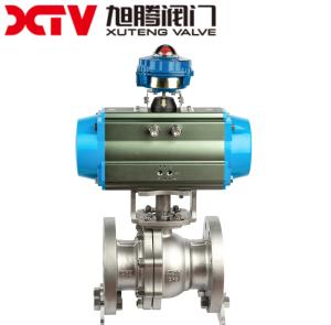 China Stainless Steel High Platform Flanged Floating Ball Valve PN16 Perfect for Industrial factory