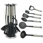 7 Piece Nylon Kitchen Utensil Set Food Safe Kitchen Accessories for Effortless