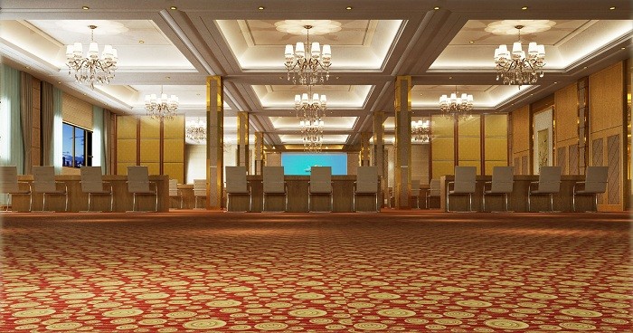 Water - Proof MDF Material Movable Partitions Wall For Ballroom Customized Color