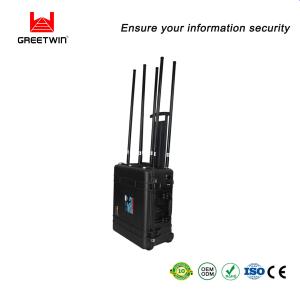 China DC27V 185W Military Signal Blocker 20AH LiFePO4 Phone Signal Jammer factory