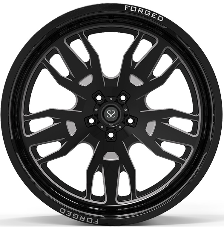 Off Road 22x12 24x12 and 24x14 Gloss Black Machined Deep Lip 4x4 Car Alloy Wheels Rims Customized