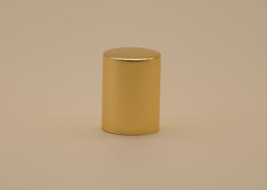 China Shiny Gold Cosmetic Bottle Cap 16.3mm Customized Logo For Perfume Pump factory