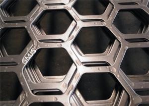 China Hexagonal Hole Shape Perforated Metal Sheet , Perforated Stainless Steel Plate factory