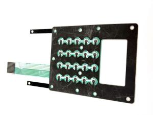 China Carbon Circuit Printing Flat Membrane Keyboard For Industrial Control factory