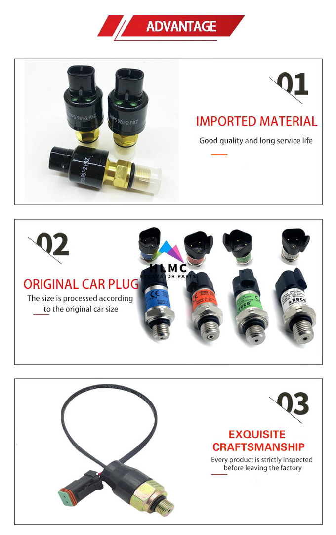 31NA-20080 Excavator Pressure Sensor R200w7 R290lc7 R290lc7a R300lc7 R305lc7 R360lc7 R370lc7 R450lc7