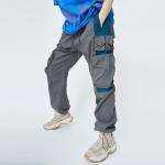 Autumn Mens Leisure Pants / Loose Cargo Trousers Military Style For Men